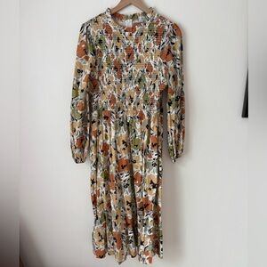 JessaKae Multicolor Floral Long Sleeve Dress in Size XL